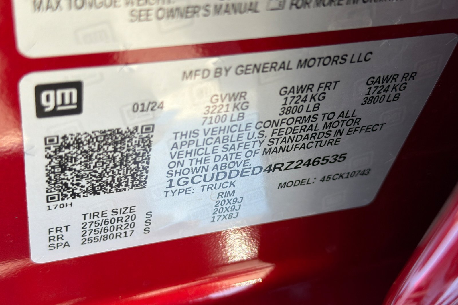 Used 2024 Red Chevrolet LT image 44