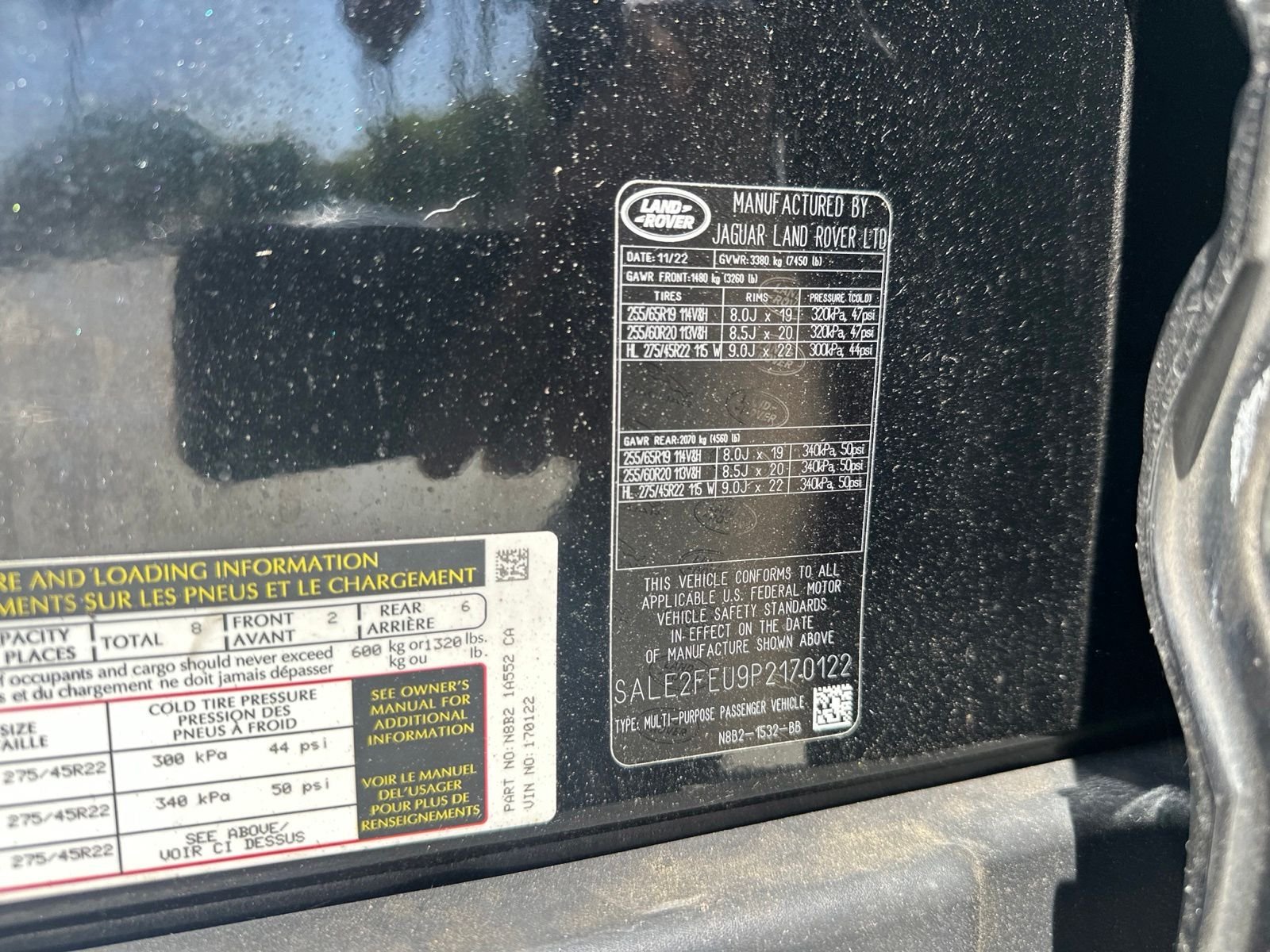 Certified Used 2023 Santorini Black Metallic Land Rover X-Dynamic SE image 8