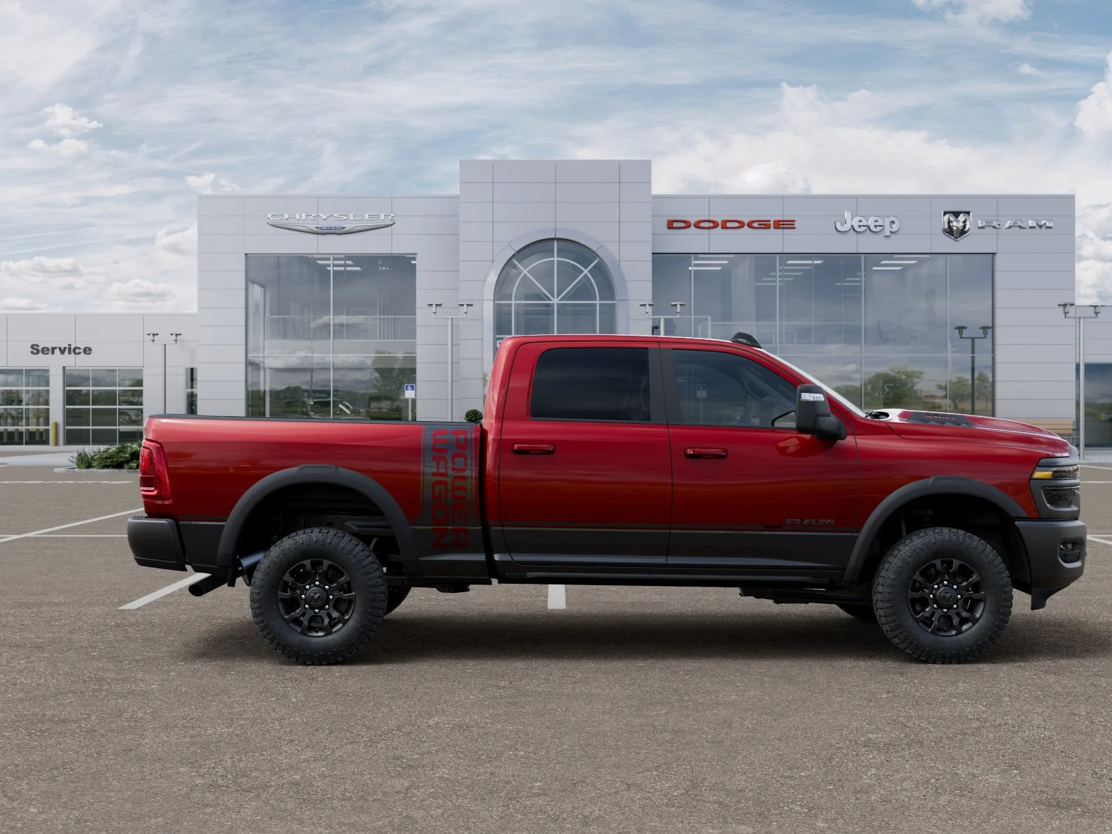 New 2026 Molten Red Pearl-Coat Exterior Paint RAM Power Wagon image 53