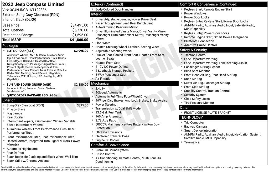 Used 2022 Gray Jeep Limited image 7