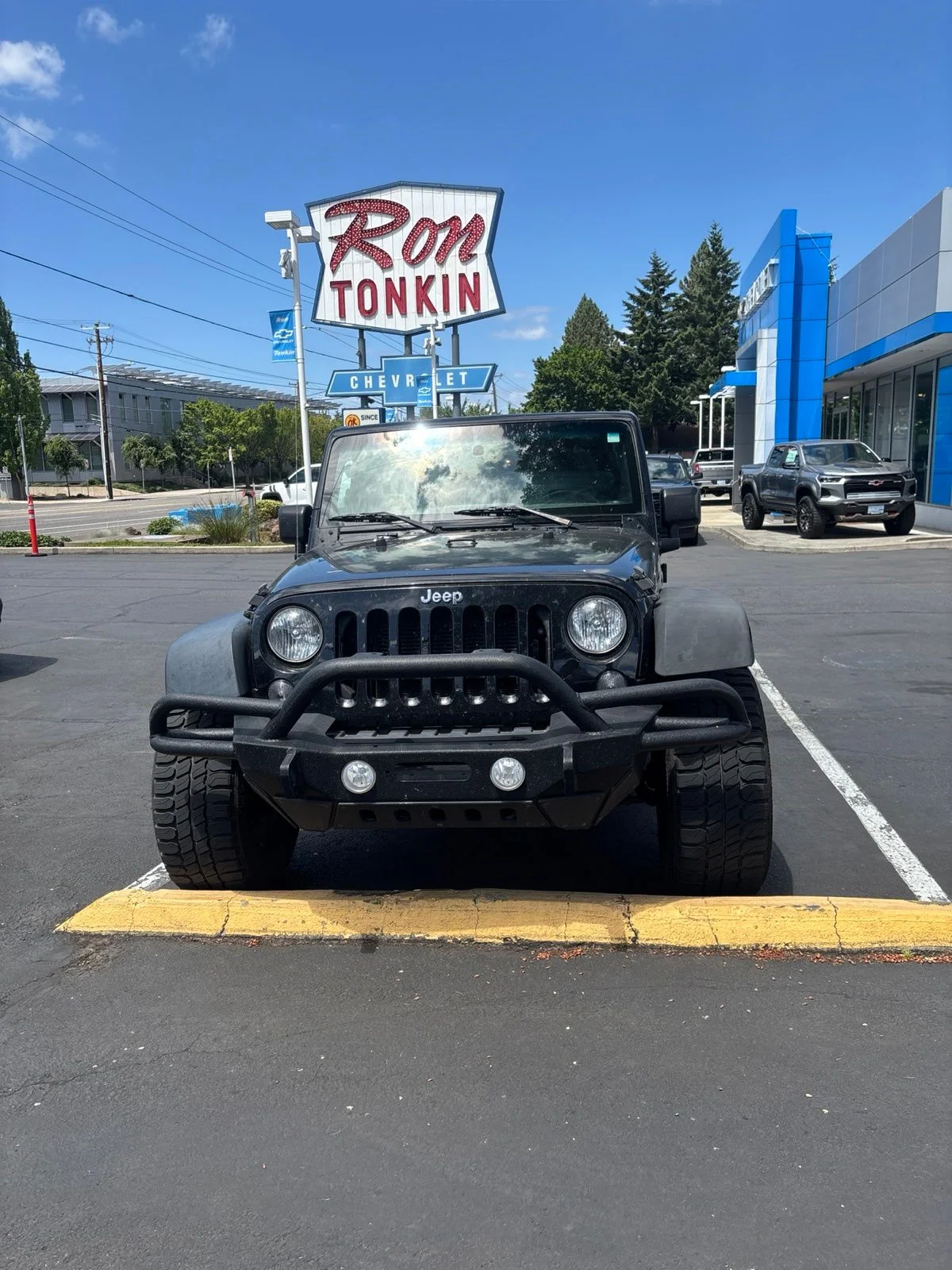 Used 2017 Black Clearcoat Jeep Unlimited Sport image 1