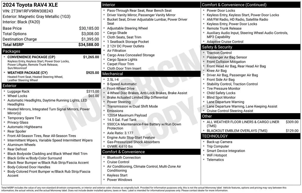 Certified Used 2024 Gray Toyota XLE image 3