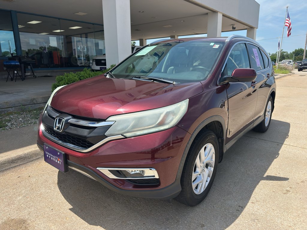 Used 2015 Honda CR-V EX-L with VIN 2HKRM3H75FH528675 for sale in Manhattan, KS