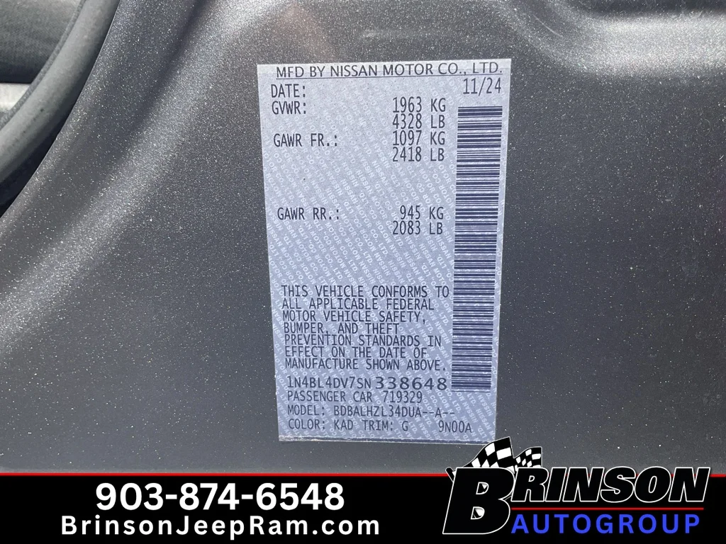 Used 2025 Gun Metallic Nissan SV image 30