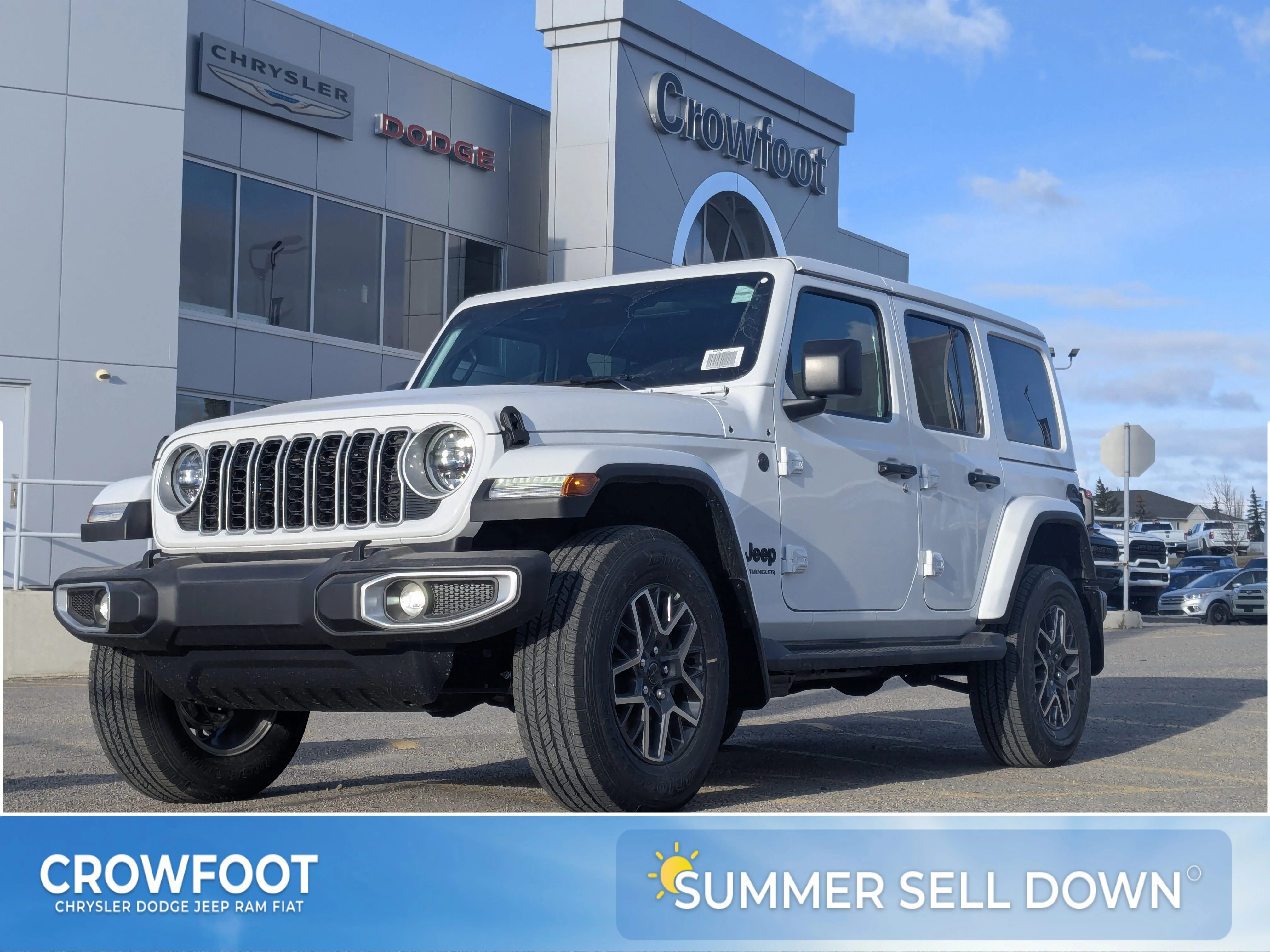 New 2026 White Jeep Sahara - - McKinley Leather Seats - Body?Colour Hardtop - Side Steps - 3.6L Pentastar V6 & More image 1