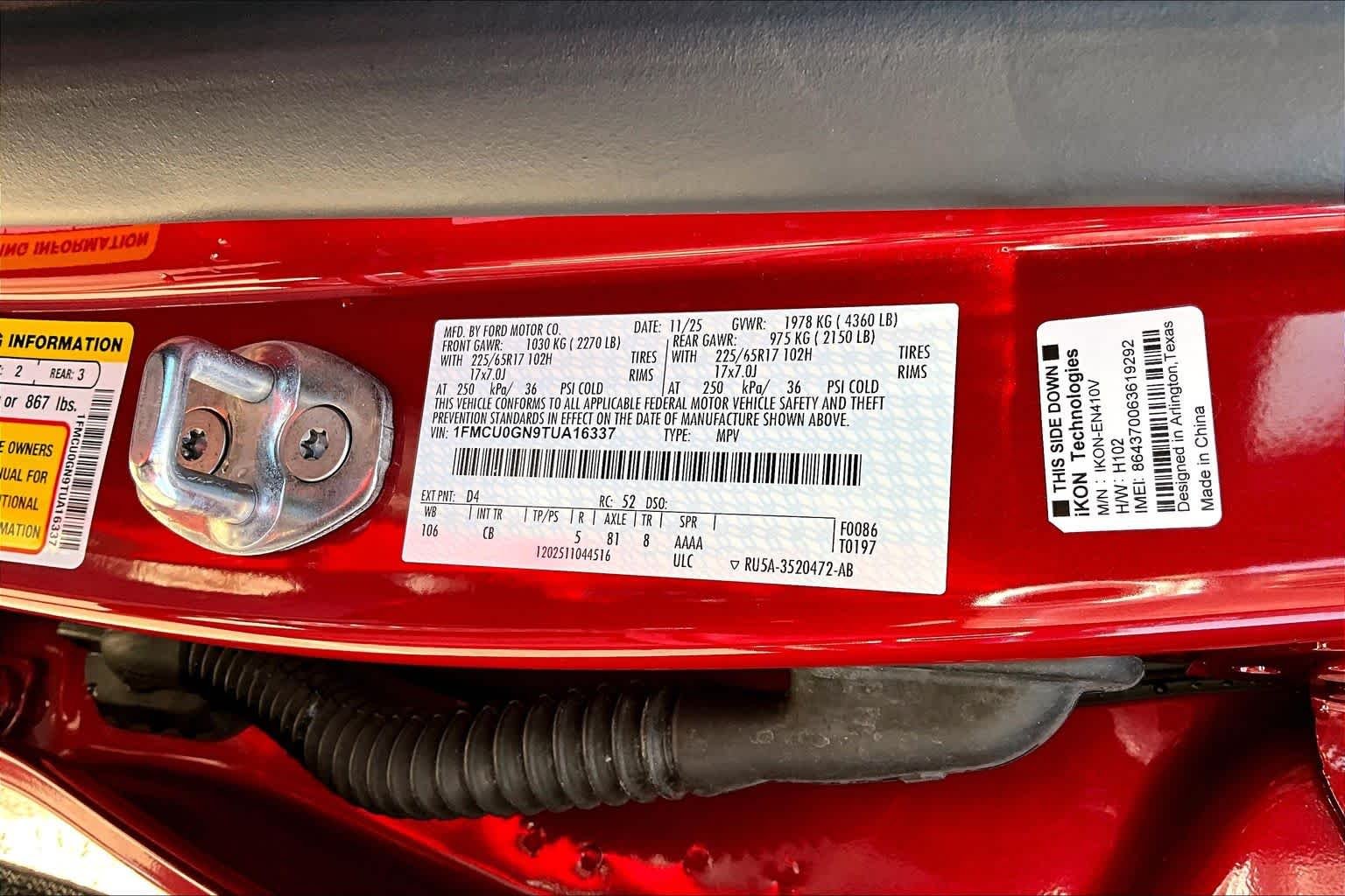 Certified Used 2026 Rapid Red Metallic Tinted Clearcoat Ford Active image 34