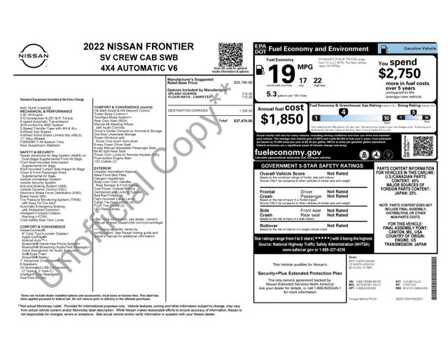 Certified Used 2022 Gray Nissan SV image 20