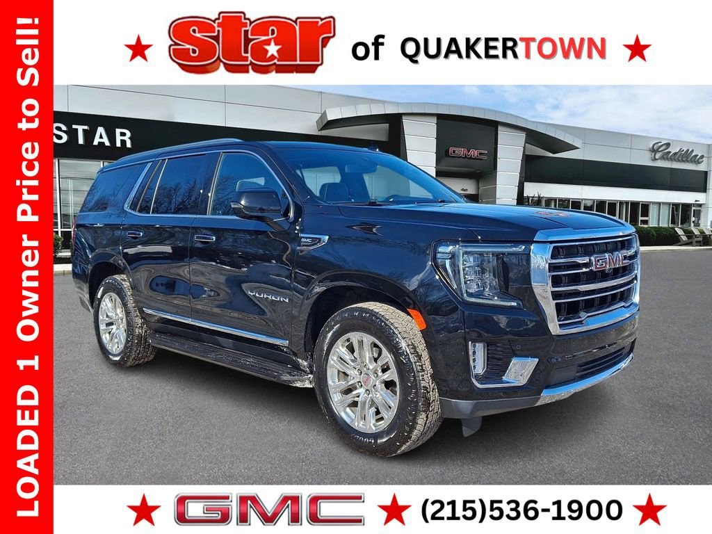 Onyx Black 2022 GMC Yukon SLT 4WD SUV / Crossover Four-Wheel Drive