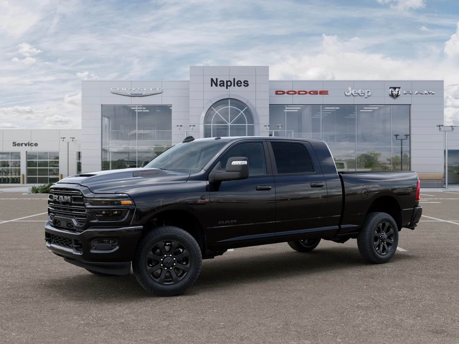 New 2026 Diamond Black Crystal Pearl-Coat Exterior Paint RAM Laramie image 28