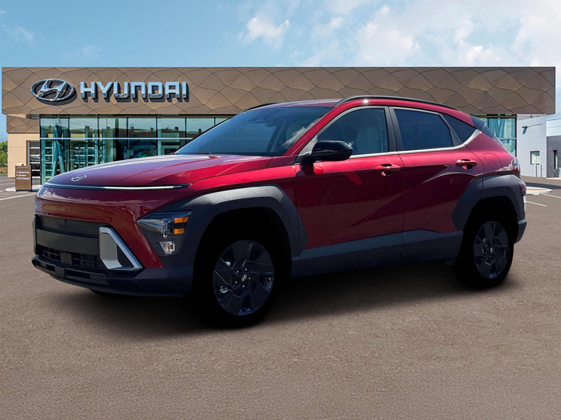 New 2026 Red Hyundai SEL Sport AWD image 3