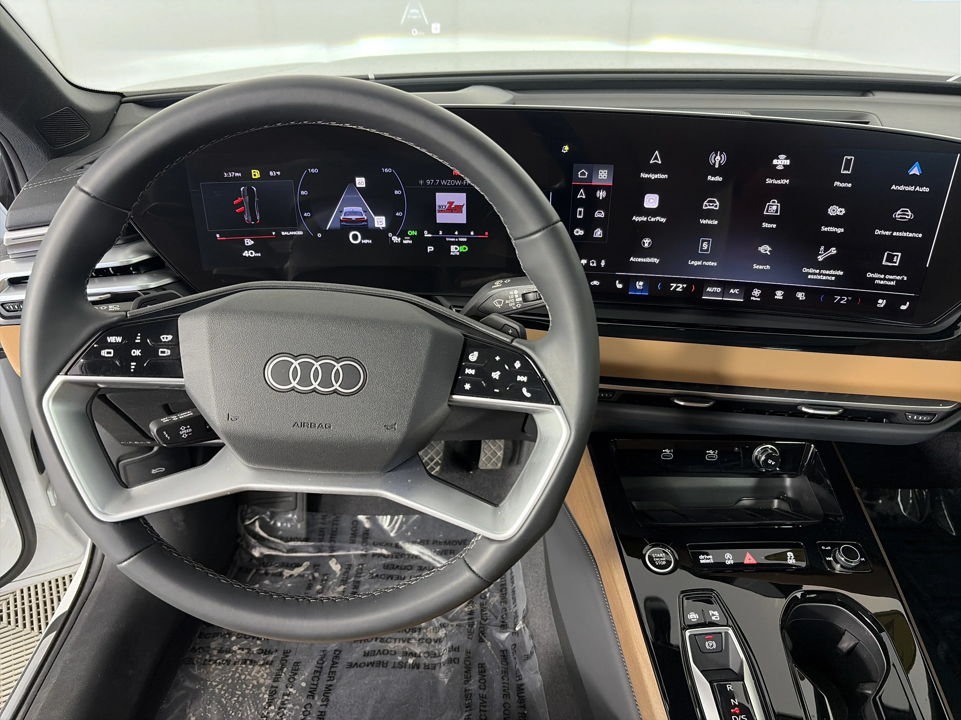Used 2025 Glacier White Metallic Audi Premium Plus image 3