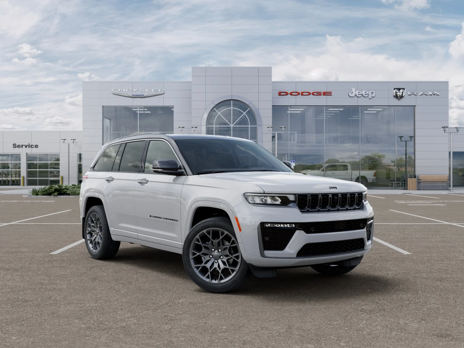 New 2026 Bright White Clear-Coat Exterior Paint Jeep Summit image 33