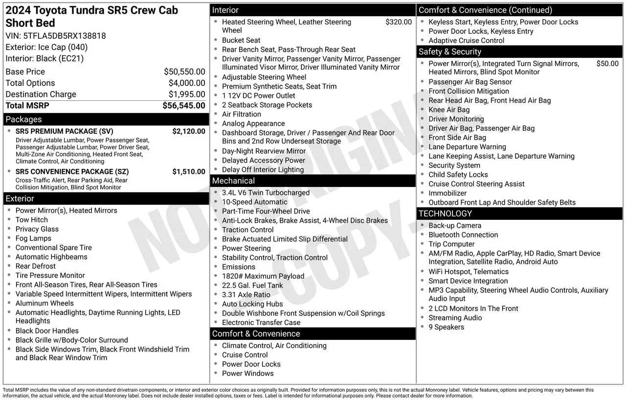 Certified Used 2024 Ice Toyota SR5 image 46
