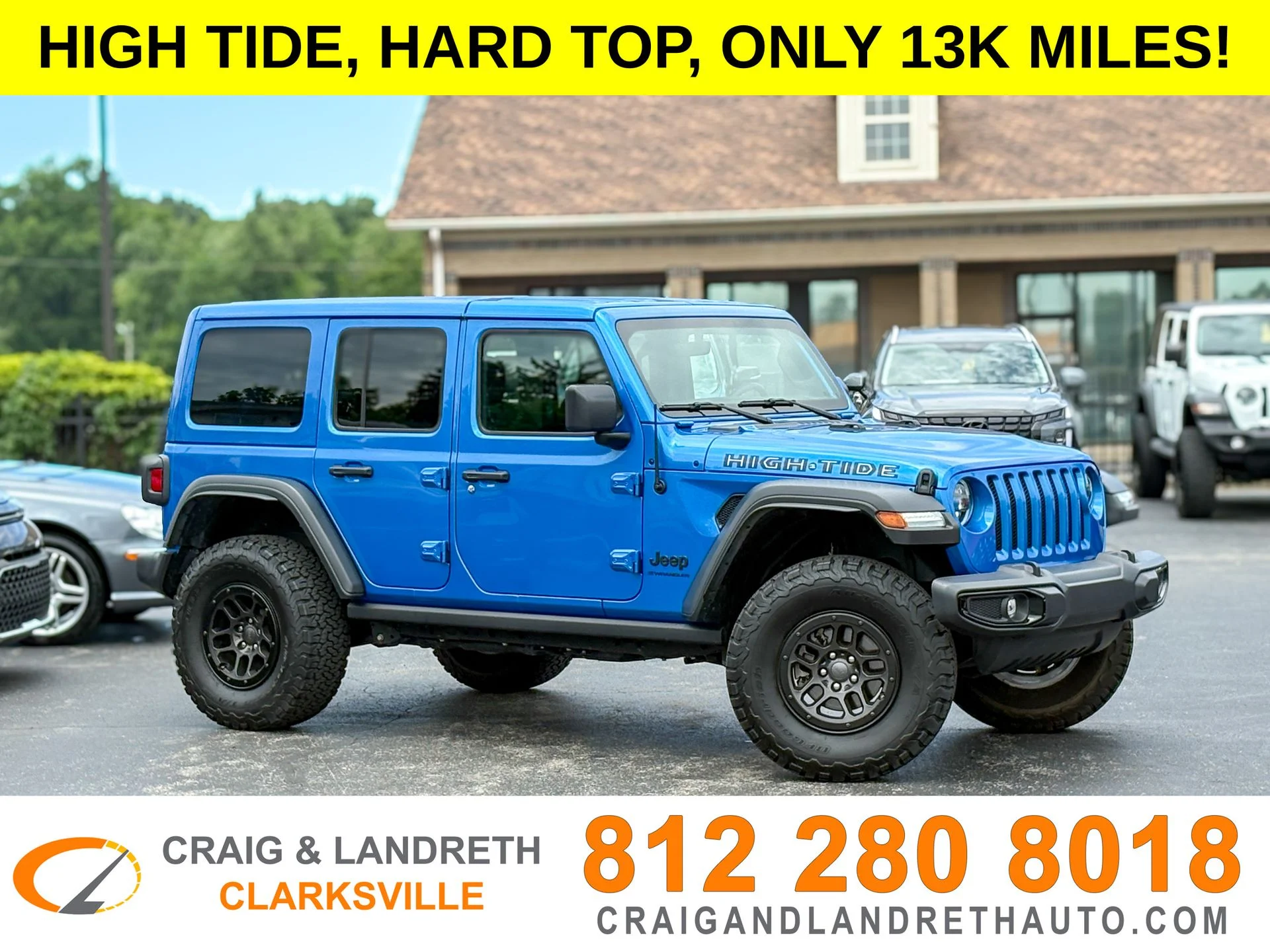 Used 2023 Blue Jeep High Tide image 1