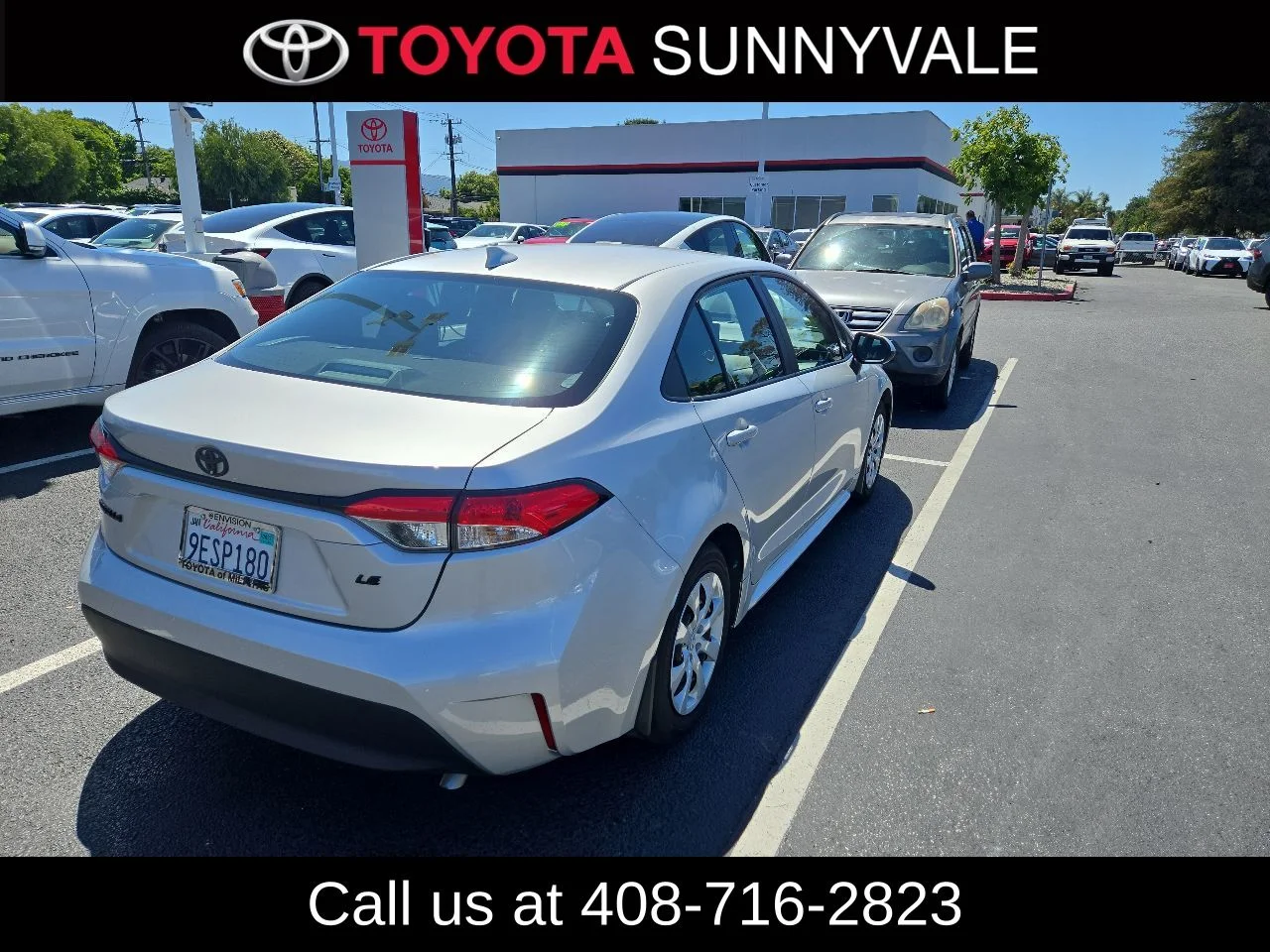 Certified Used 2023 Silver Toyota LE image 2