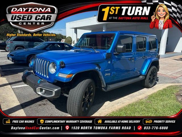 Used 2023 Blue Pearl Jeep Sahara image 1