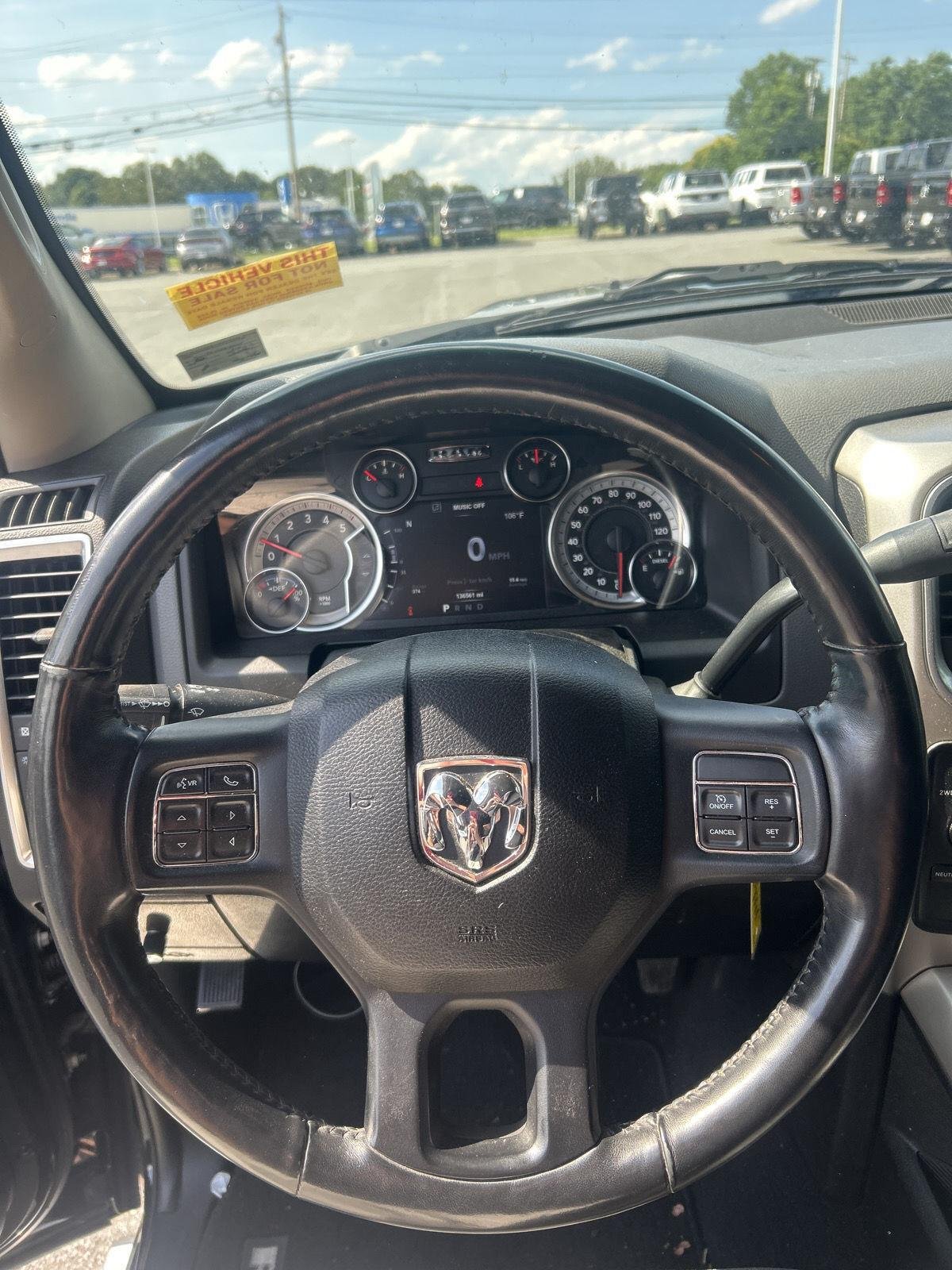 Used 2018 Brilliant Black Crystal Pearlcoat Ram Big Horn image 9