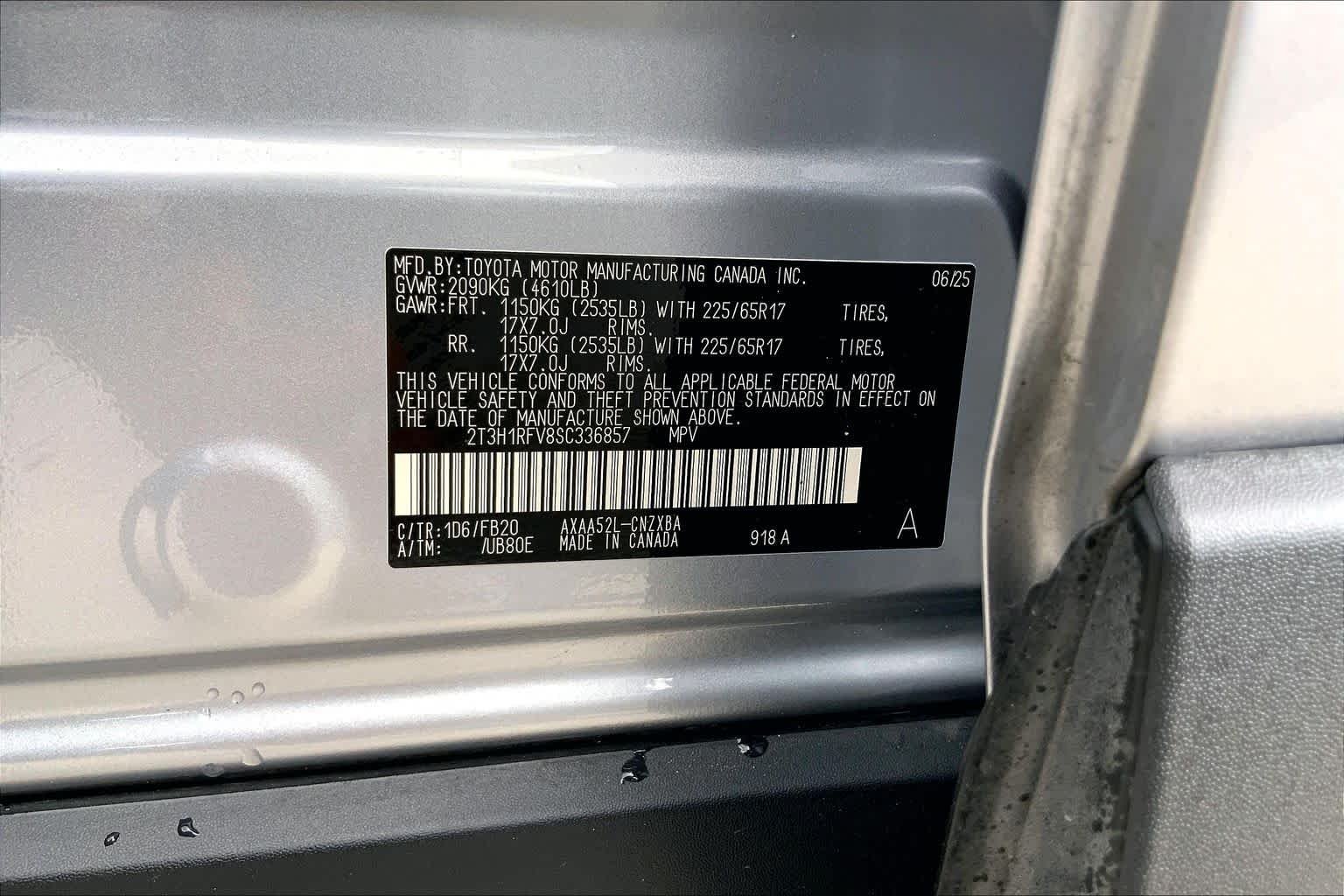 Used 2025 Silver Sky Metallic Toyota LE image 36