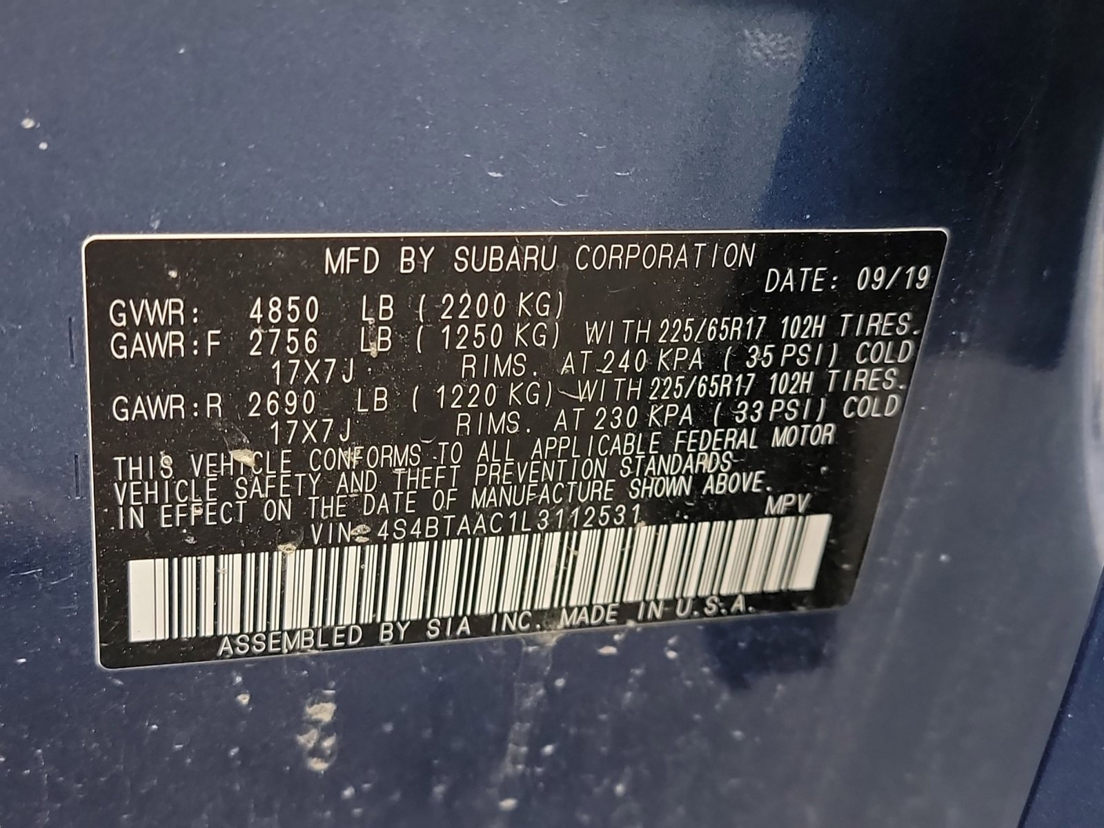 2020 Subaru Outback Base - Photo 31