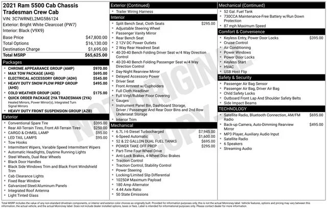 Used 2021 White Ram Tradesman image 12