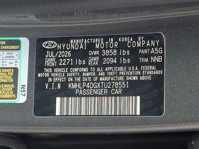 New 2026 Gray Hyundai Limited image 20