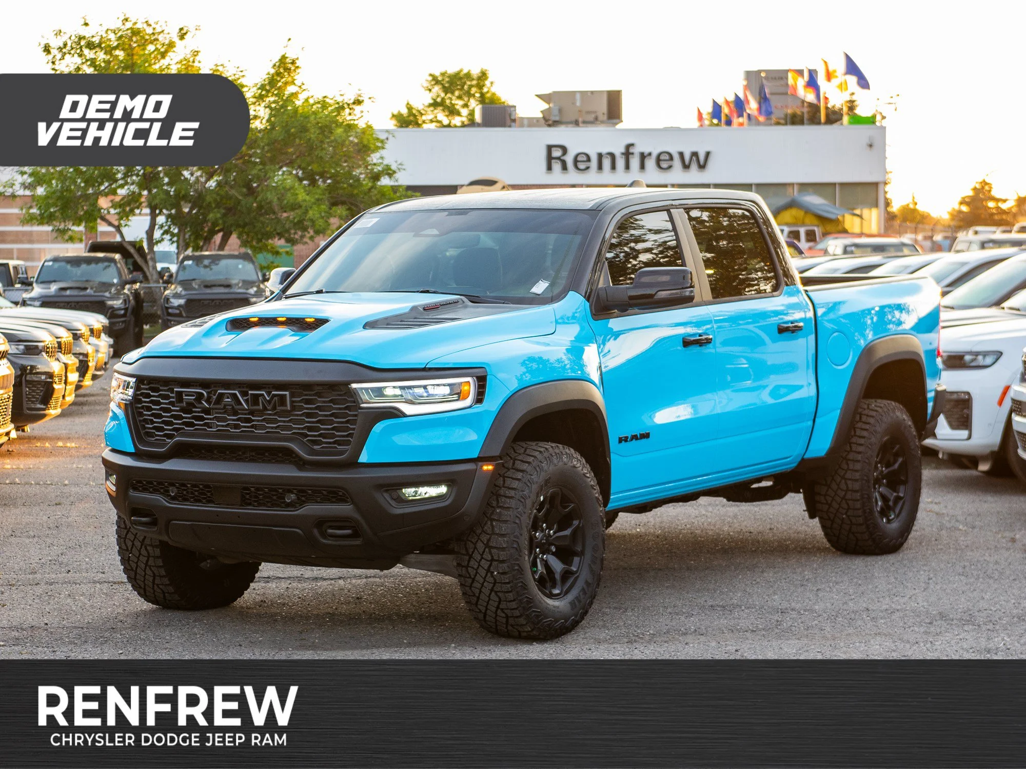 Used 2026 Black RAM RHO* Crew Cab 4x4, 540 HORSEPOWER, Custom Wrap, 35 Inch Tires image 1