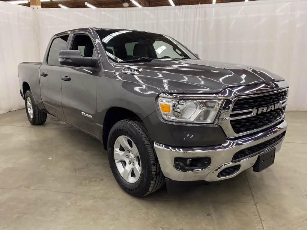 Used 2024 Granite Crystal Metallic Clearcoat Ram Big Horn image 8