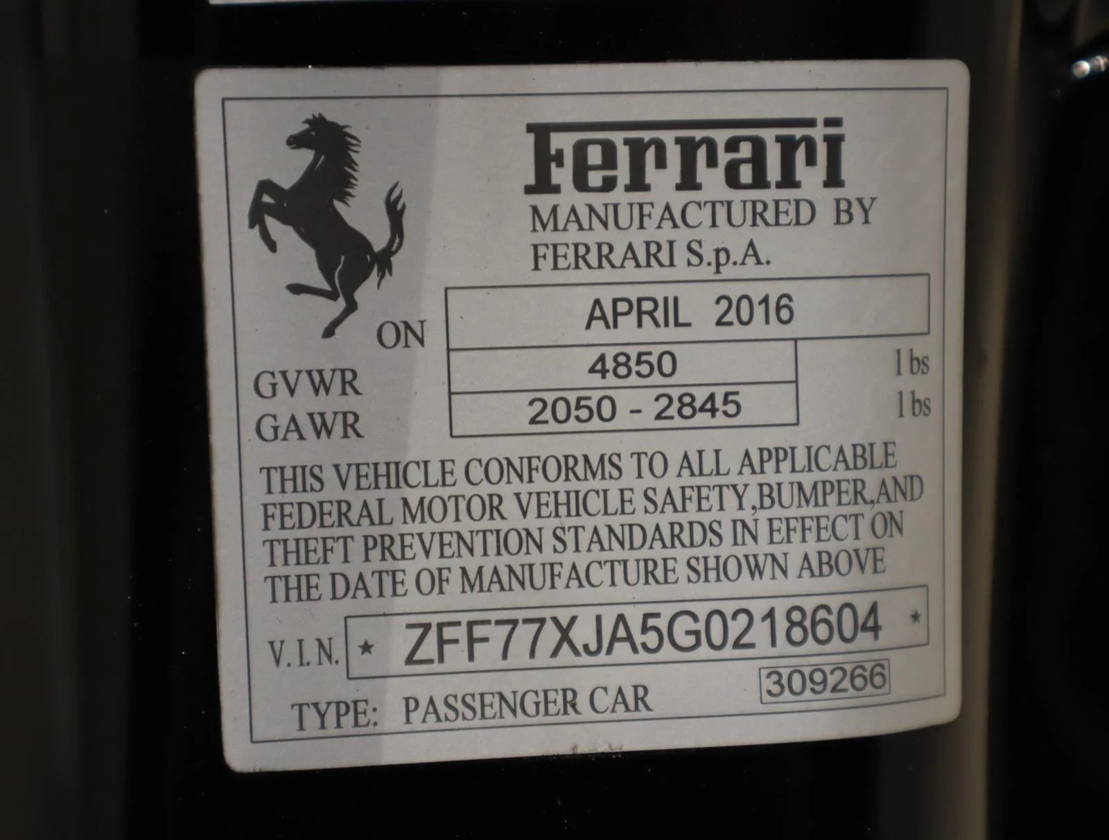Used 2016 Nero Daytona Metallic Ferrari T 2dr Conv image 39