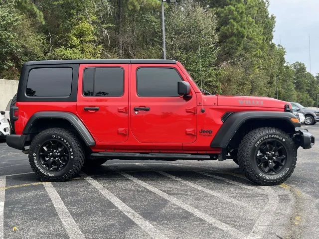 Used 2022 Red Jeep Unlimited Willys image 2