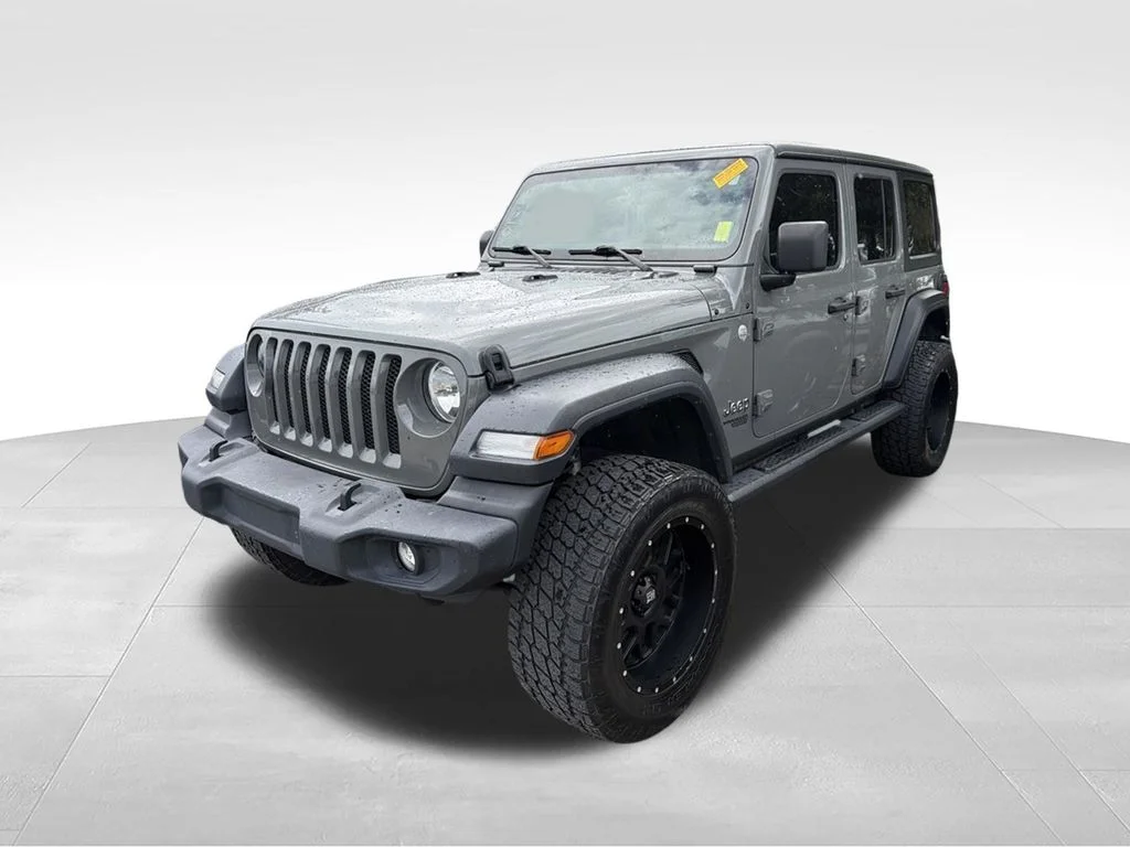 Used 2018 Gray Jeep Unlimited Sport image 1