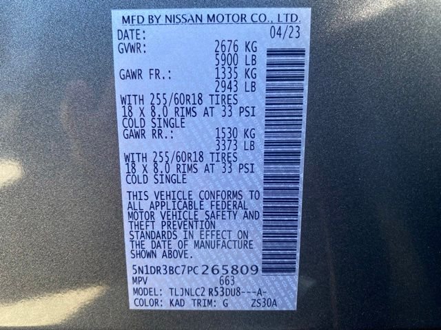 Used 2023 Gray Nissan SV image 49
