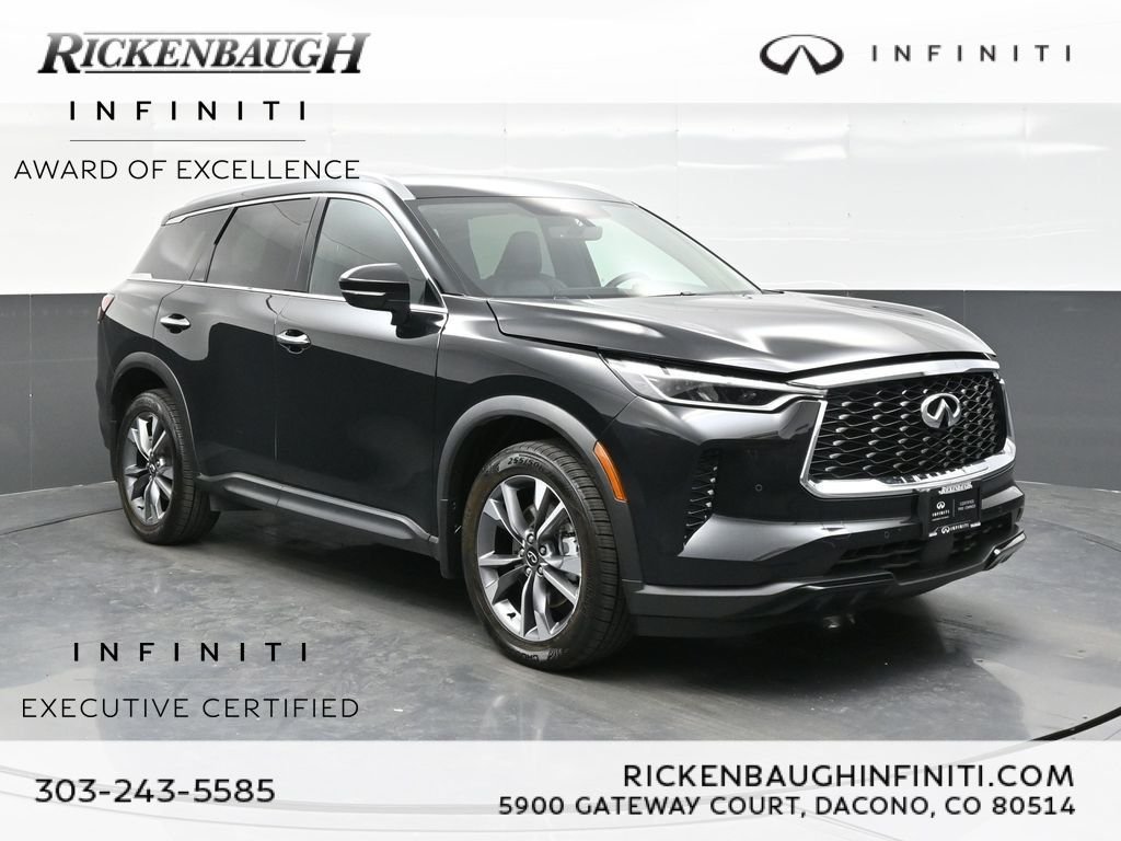 Certified Used 2023 Black INFINITI LUXE image 1