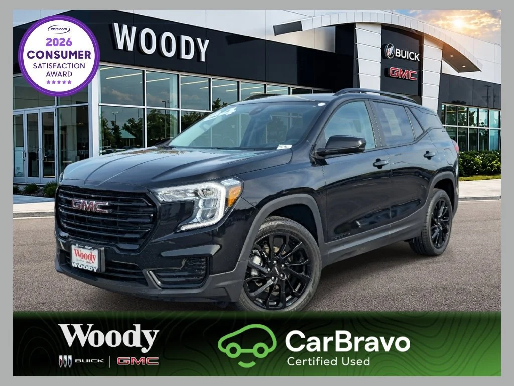 Certified Used 2024 Ebony Twilight Metallic GMC SLE image 1