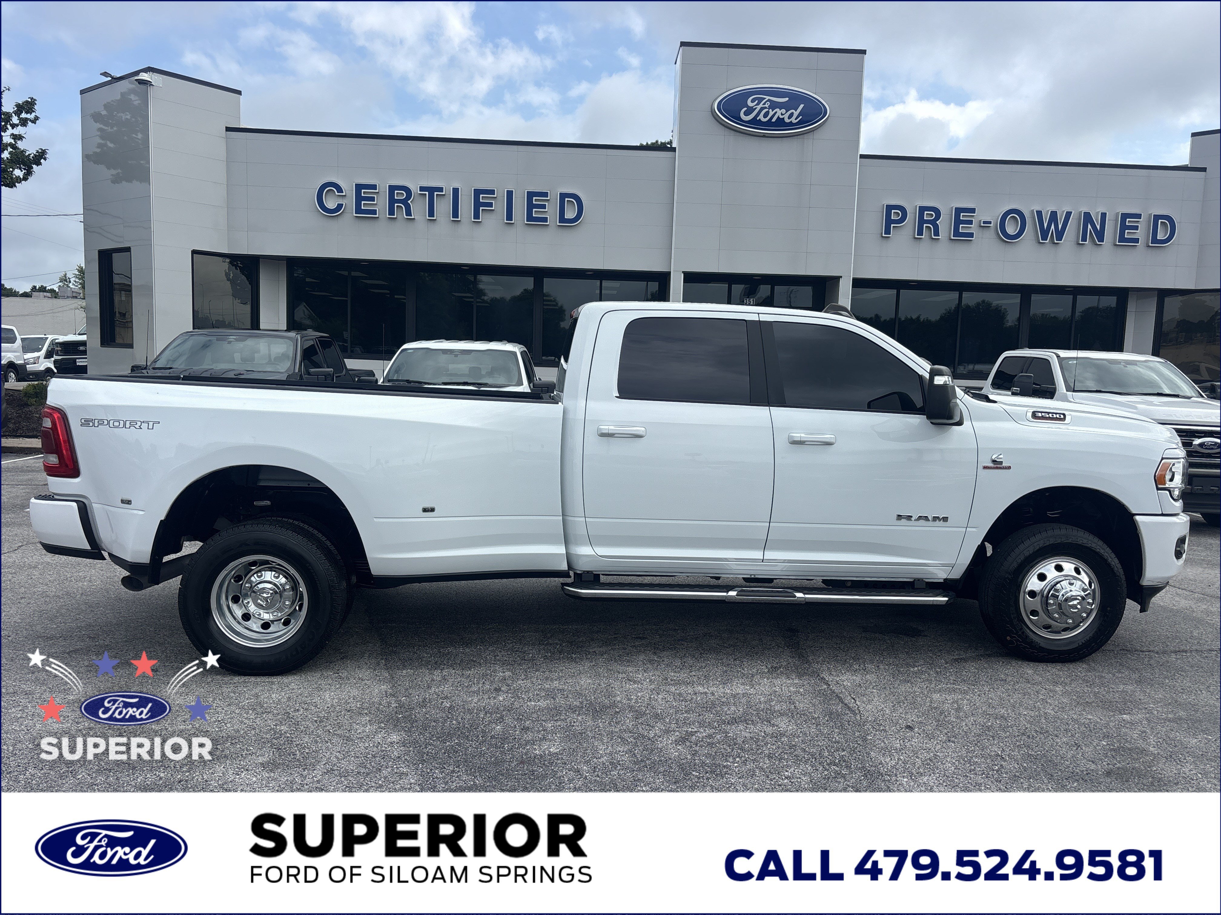 Used 2024 Bright White Clearcoat Ram Big Horn image 2