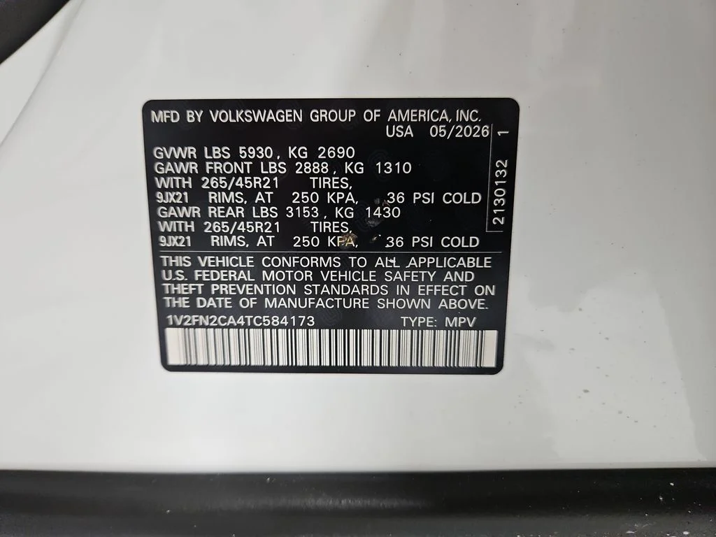 New 2026 White/off-white Volkswagen 2.0T SEL Premium R-Line image 30