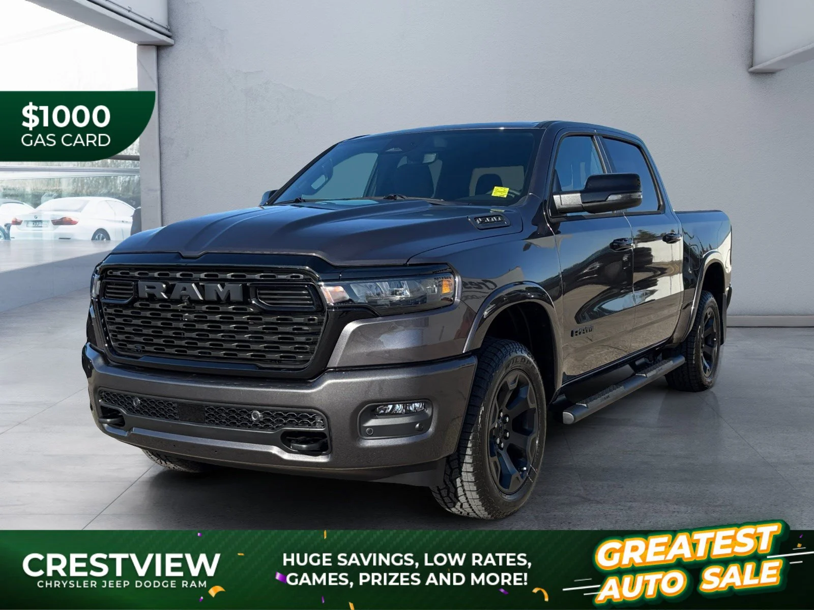 New 2027 Granite Crystal Metallic Ram Big Horn image 1