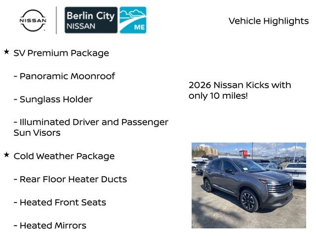 New 2026 Gun Metallic Nissan SV image 7