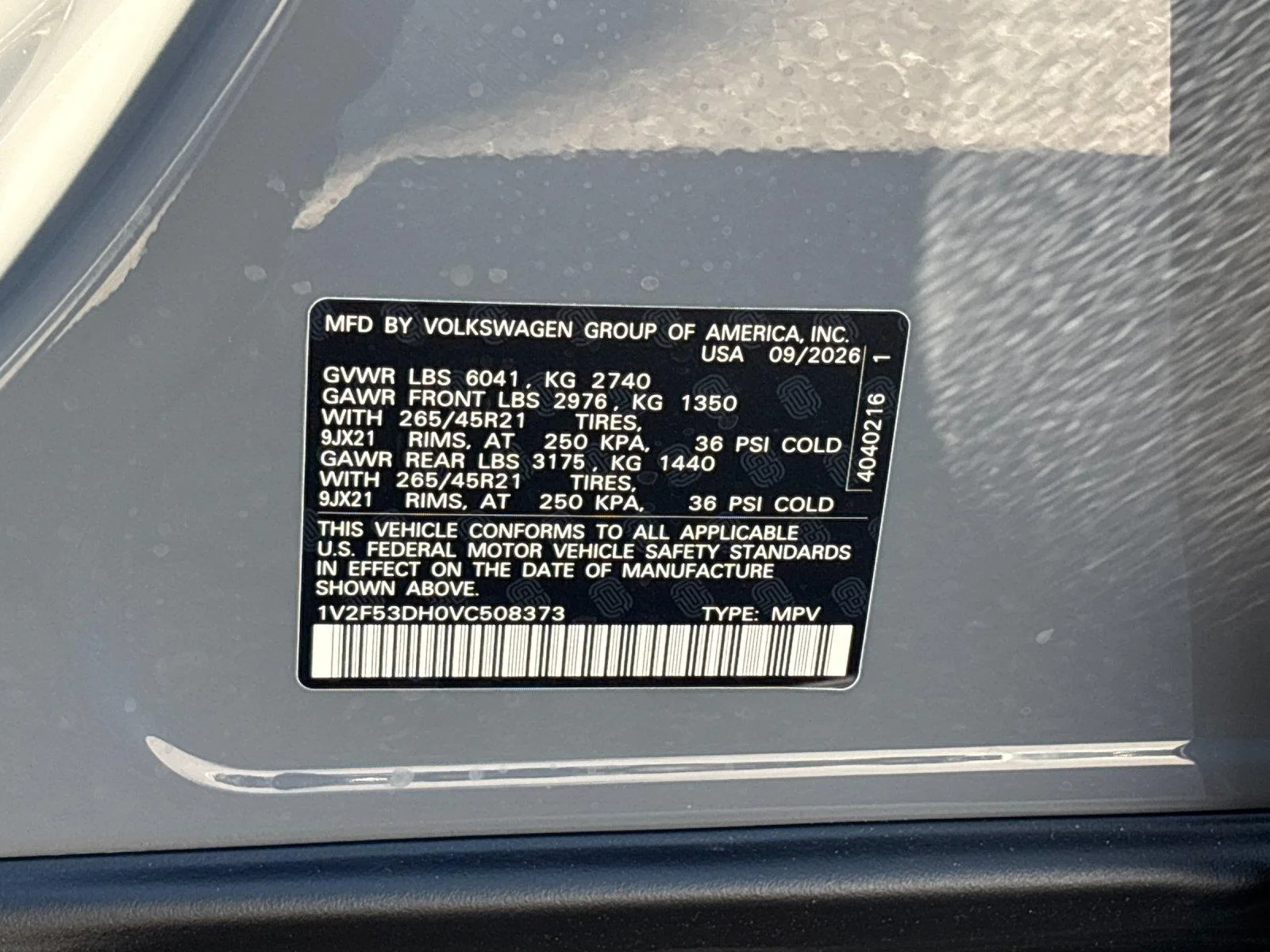 New 2027 Pure Gray Volkswagen SEL Premium R-Line image 11