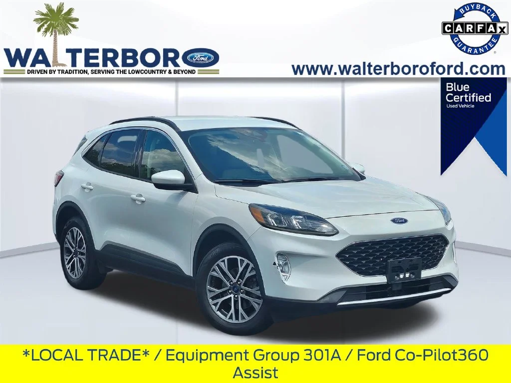 Certified Used 2020 White Ford SEL image 1