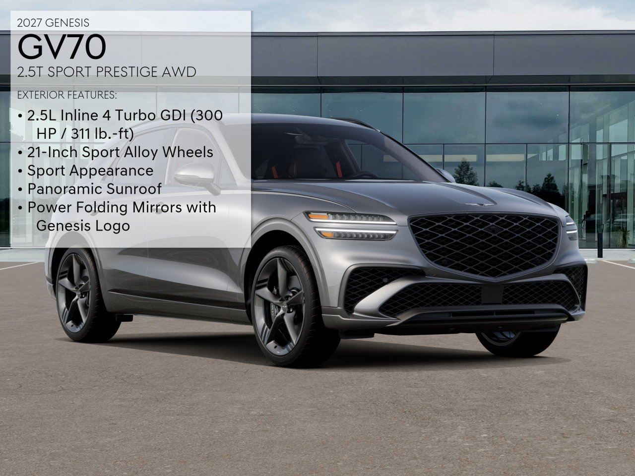 New 2027 Gray Genesis 2.5T SPORT PRESTIGE image 3