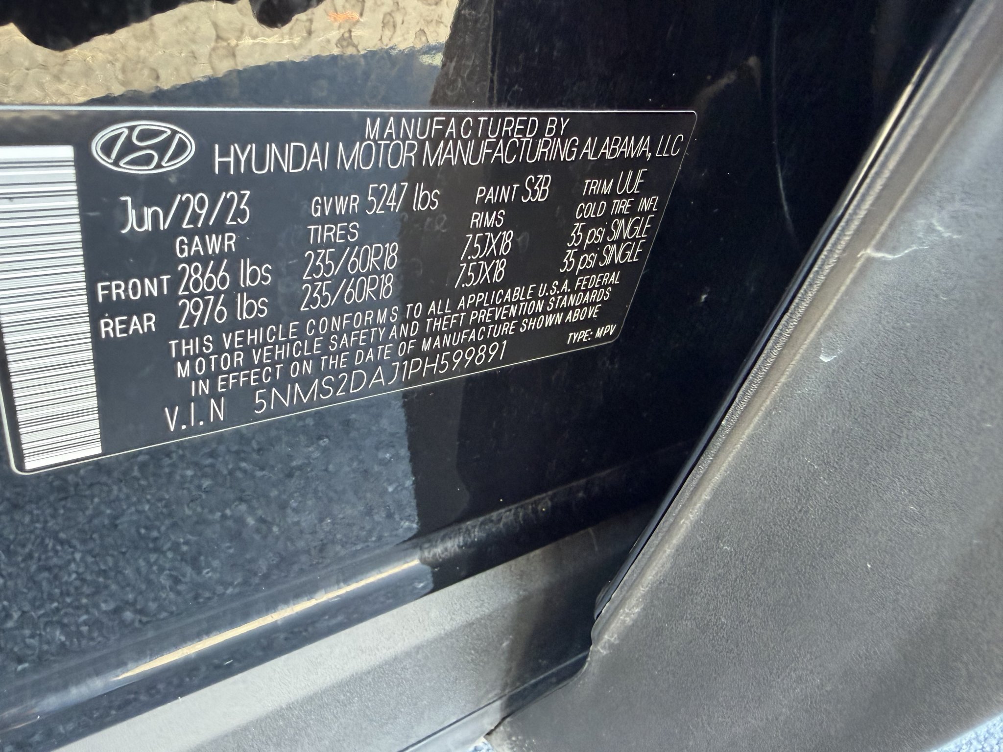 Certified Used 2023 Twilight Black Hyundai SEL image 34
