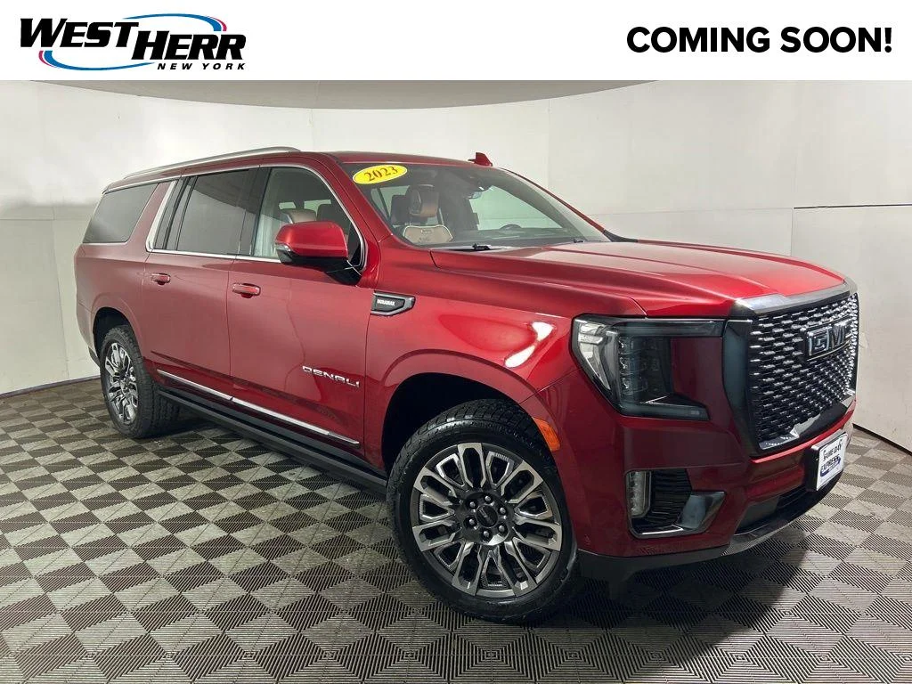 Used 2023 Volcanic Red GMC Denali Ultimate image 1