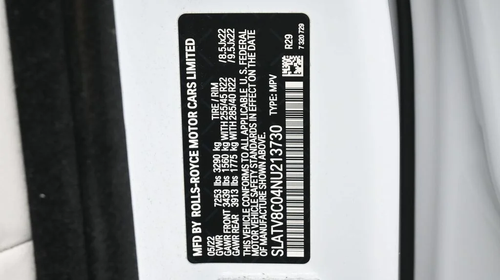 Certified Used 2022 White Rolls-Royce Black Badge image 22