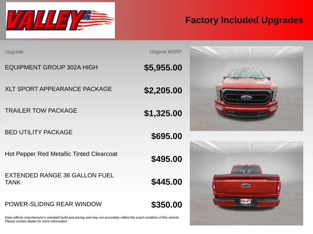 Certified Used 2023 Chili Pepper Red Ford XLT image 6