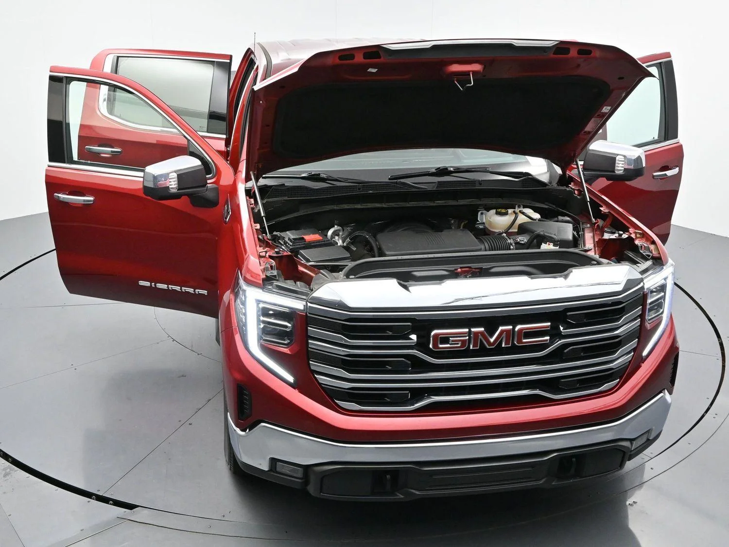 Used 2023 Volcanic Red Tintcoat GMC SLT image 46