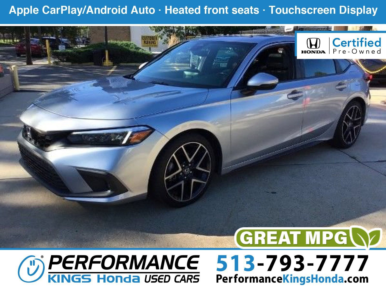 Certified Used 2024 Silver Honda Sport Touring image 1