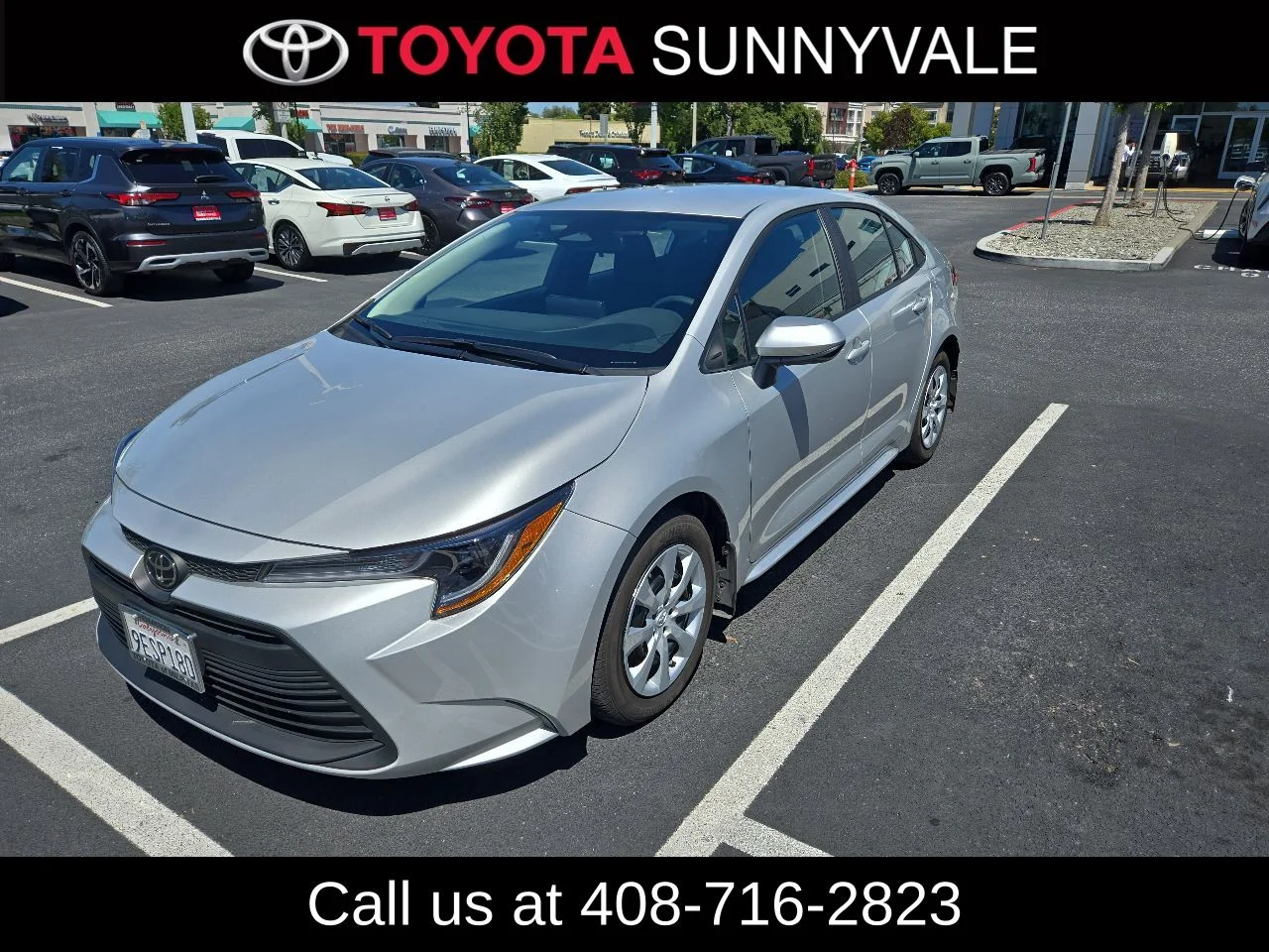 Certified Used 2023 Silver Toyota LE image 1