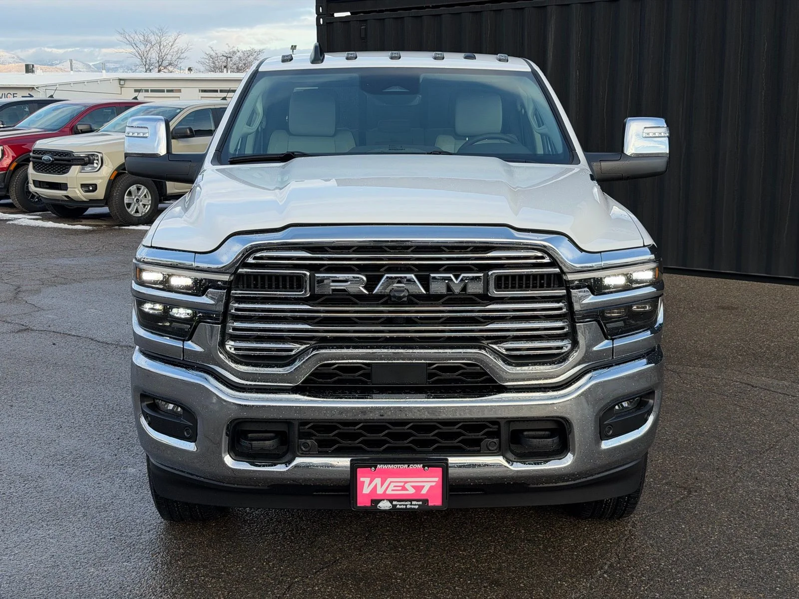 New 2026 Bright White Clear-Coat Exterior Paint RAM Laramie image 3