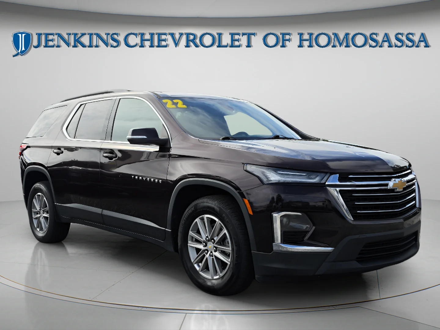Used 2022 Black Cherry Metallic Chevrolet LT Leather image 1