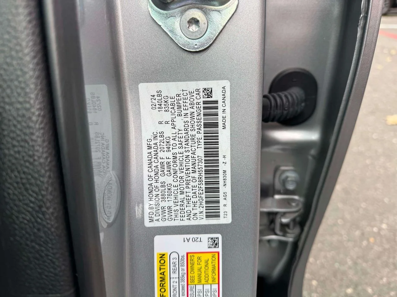 Certified Used 2024 Lunar Silver Metallic Honda Sport image 34